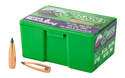 Sierra Bullets Tipped MatchKing, .308 Diameter, 30 Caliber, 168 Grain, Balistic Tip, 100 Count 7768