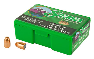 SIERRA TOURNAMENT MSTR 9MM 125GR FMJ