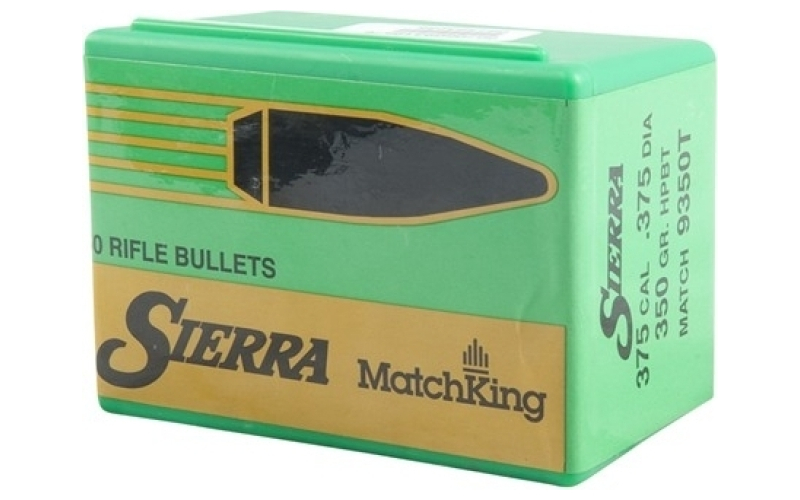 Sierra Bullets 375 caliber (0.375'') 350gr hollow point boat tail 50/box
