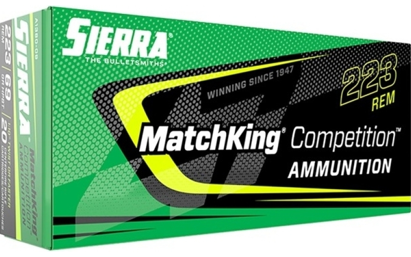 Sierra Bullets 223 remington 69gr matchking competition 20/box