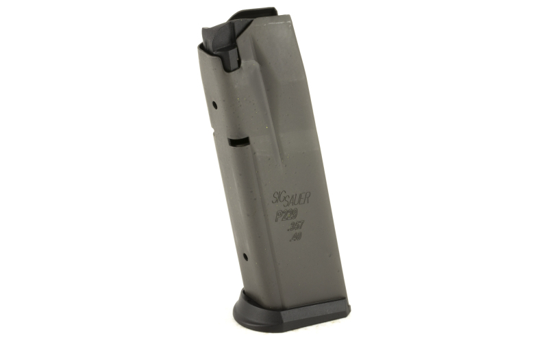 Sig Sauer Magazine, 357 Sig/40 S&W, 12 Rounds, Fits P229, Steel, Black MAG-229-43-12