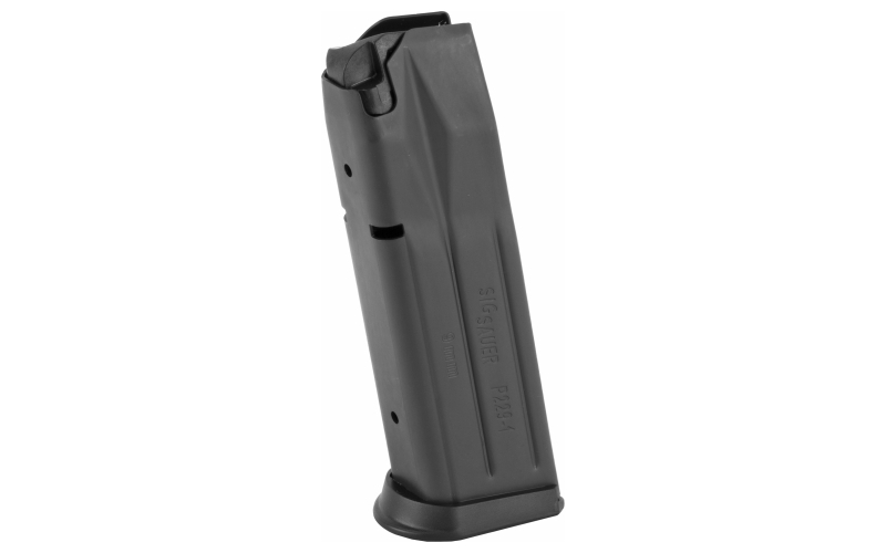 Sig Sauer Magazine, 9MM, 15 Rounds, Fits E2 and Updated P229, Flush Fit, Steel, Black MAG-229-9-15-E2