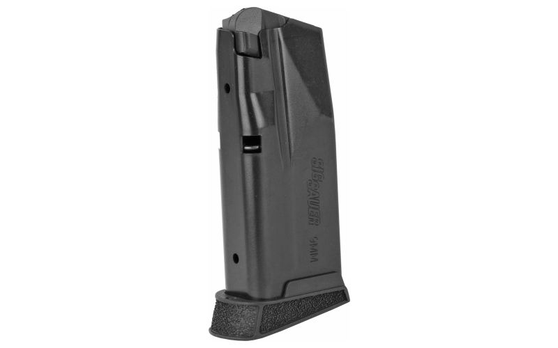 Sig Sauer Magazine 9MM, 10 Rounds, Fits P365, with Finger Extension, Steel, Black MAG-365-9-10X