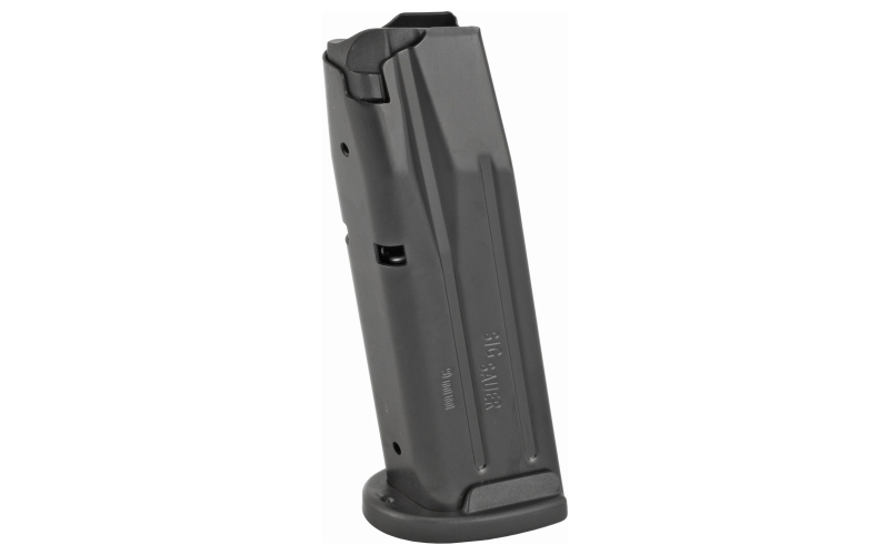 Sig Sauer Magazine, 9MM, 15 Rounds, Fits P250, Steel, Black MAG-MOD-C-9-15
