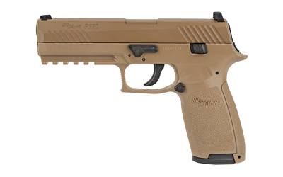 Sig Sauer P320 CO2 Air Pistol, 177PEL Caliber, Coyote Tan, Plastic, 30Rd AIR-P320-177-30R-CYT