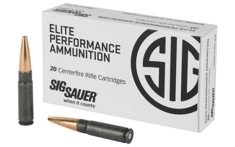 Sig Sauer Elite SBR 300 Blackout, 120 Grain, Duty Round, All Copper Bullet, Optimized for SBR, 20 Round Box E300H1-SBR-20