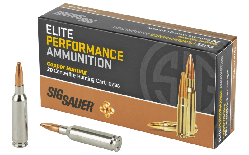 Sig Sauer Elite Copper Hunting, 6MM Creedmoor, 80 Grain, 20 Round Box E6MMCH1-20