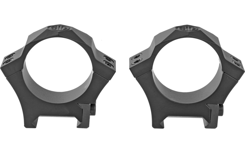 Sig Sauer Alpha Hunting Ring, 30mm Low, Black, Steel, Picatinny SOA10003