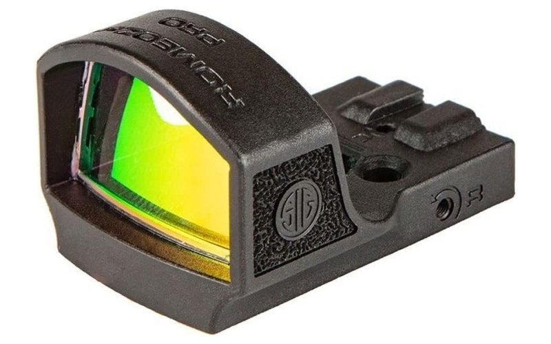 Sig Sauer ROMEO Zero, Pro, Red Dot, 3 MOA Dot, 8 Daylight Illumination Settings, 20,000 Hours of Battery Life, 30mm Objective Lens, Steel Shroud, Black SOR01130