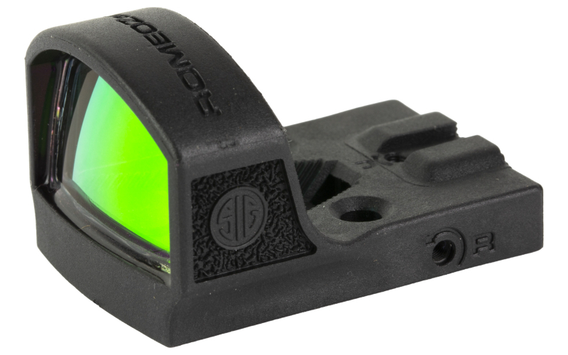 Sig Sauer ROMEO Zero, R, Red Dot, 32 MOA Circle with 2 MOA Red Dot, 8 Daylight Illumination Settings, 20,000 Hours of Battery Life, 30mm Objective Lens, Steel Shroud, Black SOR01200