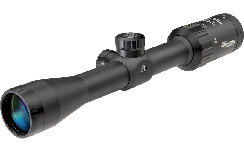 Sig Sauer WHISKEY3 Rifle Scope, 2-7X32mm, 1" Main Tube, Quadplex Reticle, 0.5 MOA Adjustments, Black SOW32201