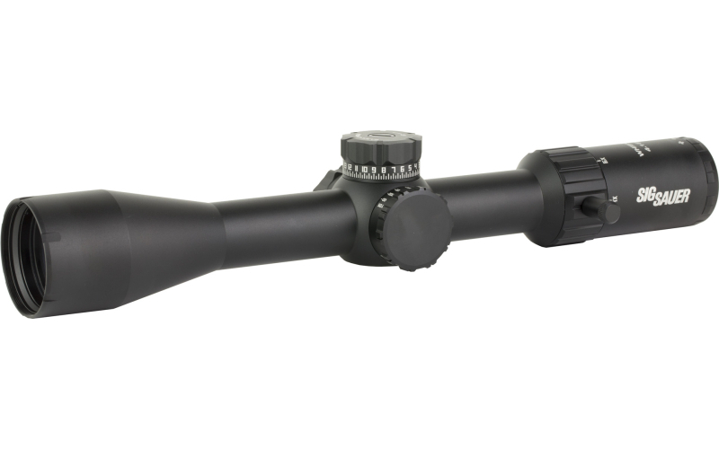 Sig Sauer Whiskey 4 Rifle Scope, 4-16X44mm, 30mm Main Tube, First Focal Plane, MOA Milling Hunter 2.0 Reticle, Matte Finish, Black SOW44001