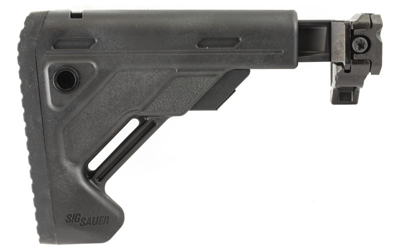 Sig Sauer Folding and Telescoping Stock, Fits Sig MCX/MPZ, 1913 Interface, Black STOCK-X-FOLD-TELE-BLK