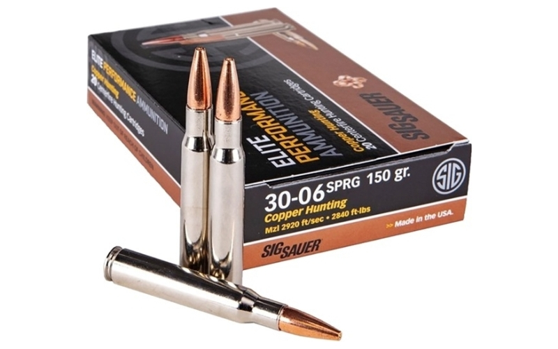 Sig Sauer 30-06 springfield 150gr copper 20/box