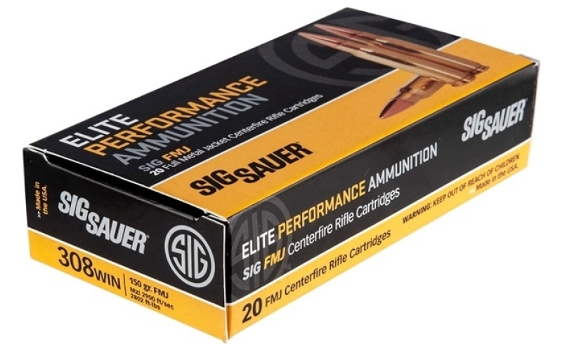 Sig Sauer 308 winchester 150gr full metal jacket 20/box