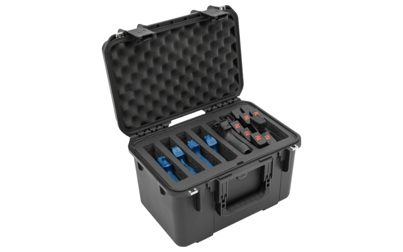 SKB Sports iSeries, Five Handgun, Polypropylene Copolymer Resin, Black Color, 16.00" L x 10.00" W x 10.00" D 3I-1610-10B-M