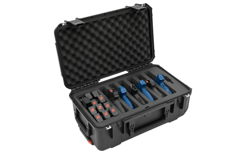 SKB Sports iSeries, Six Handgun, Polypropylene Copolymer Resin, Black Color, 20.40" L x 11.40" W x 7.50" D 3I-2011-7B-M