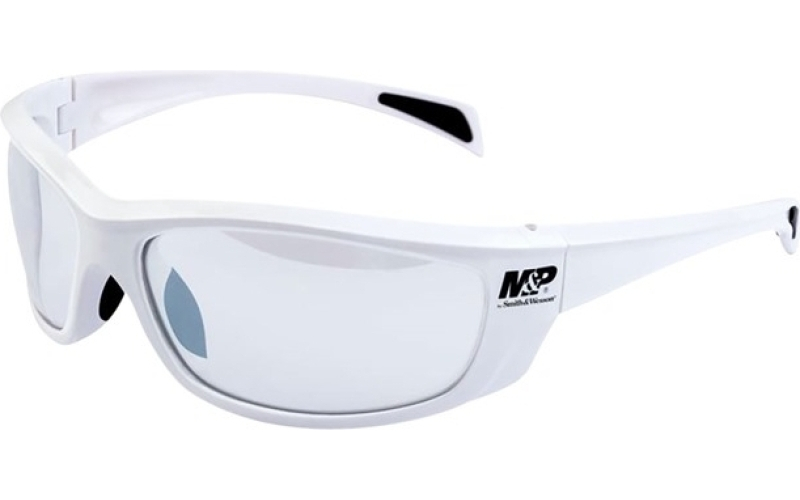 Smith & Wesson M&p whitehawk white frame/clear mirror lens glasses