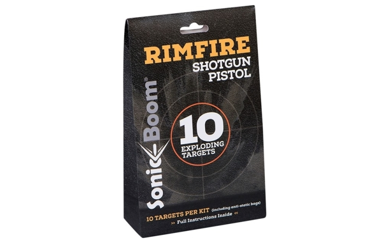 Sonic Boom Rimfire exploding target 10 pack