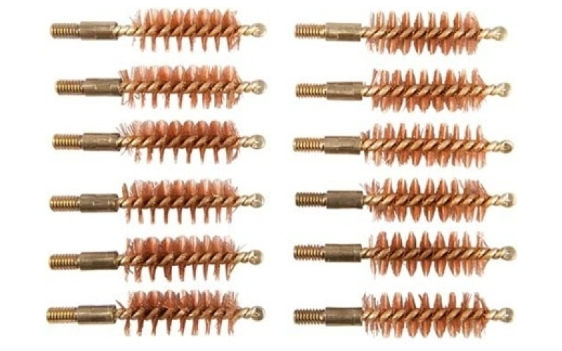 Sinclair International Dozen pack bronze pistol brushes, 10 mm/40/41 cal