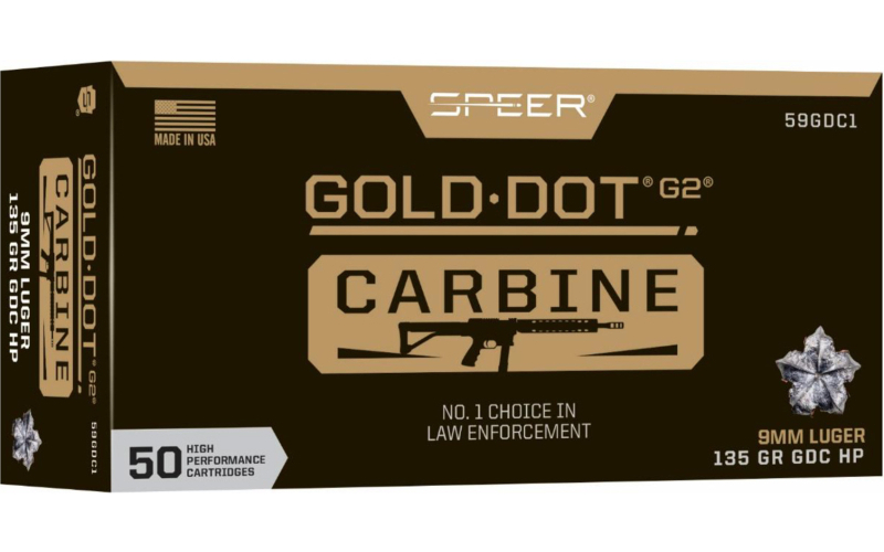 SPEER GOLD DOT 9MM 135GR HP 50/1000