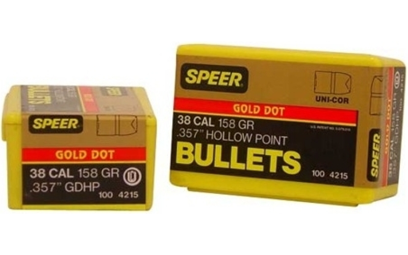 Speer Ammunition Speer bullet .38 .357 158gr gd hp