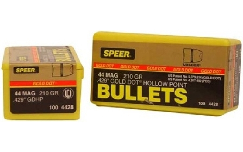 Speer Ammunition Speer bullet 44c .429 210gr gdhp golddot hp