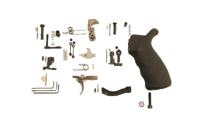 Spike's Tactical Enhanced Lower Receiver Parts Kit, 223 Remington/5.56 NATO, KNS Gen II ModII Anti-Rotation Pins, Spikes Billet Trigger Guard, ST Battle Trigger, Ambi Safety Selector, Bolt Catch, Mag Catch, Mag Catch Button, Detents, Plungers, Pins, Springs, Black Finish SLPK301
