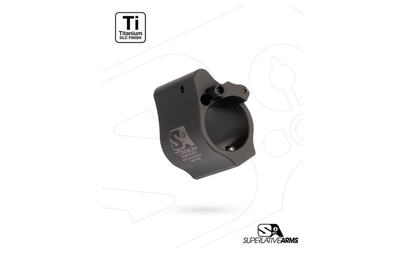 Superlative Arms Llc Ar-15 solid titanium adjustable gas block .625'' black