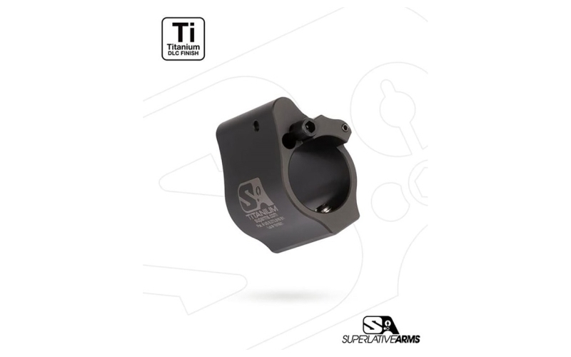 Superlative Arms Llc Ar-15 solid titanium adjustable gas block .750'' black