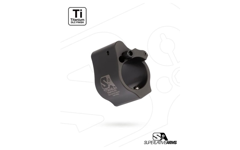Superlative Arms Llc Ar-15 solid titanium adjustable gas block .875'' black
