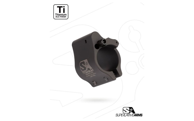 Superlative Arms Llc Ar-15 clamp on titanium adjustable gas block .936'' black