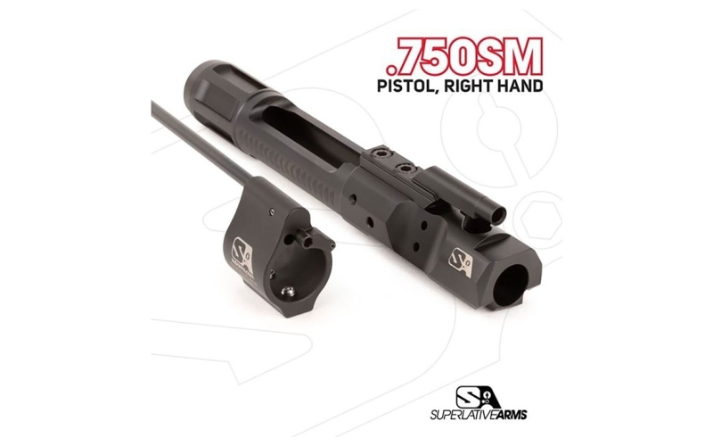 Superlative Arms Llc Di builders kit with solid .750'' gas black pistol rh