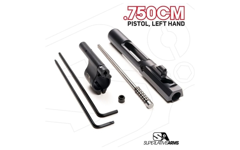 Superlative Arms Llc Ar-15 adj piston system w/clamp on .750'' gas block pistol lh