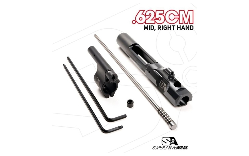 Superlative Arms Llc Ar-15 adj piston system w/clampon .625'' gas block mid rh