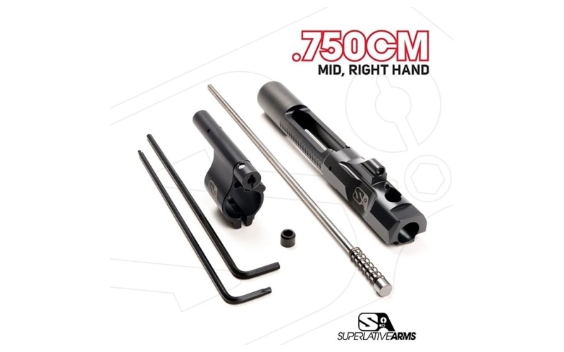Superlative Arms Llc Ar-15 adj piston system w/clampon .750'' gas block mid rh