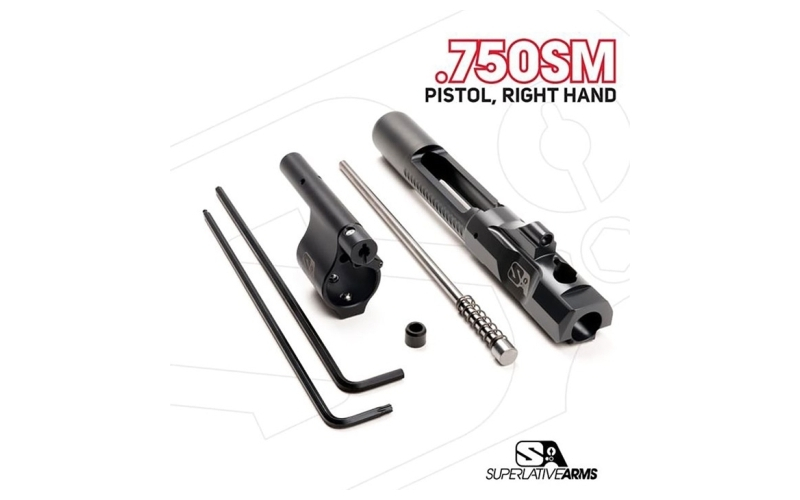 Superlative Arms Llc Ar-15 adj piston system w/solid .750'' gas block pistol rh