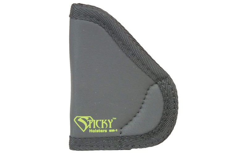 Sticky Holsters Pocket Holster, Ambidextrous, Fits Micro Handguns-Automatics/ Derringers Up to 2.5" Barrel, Taurus 22/25, Beretta Bearcat and Tomcat, Black Finish SM-1