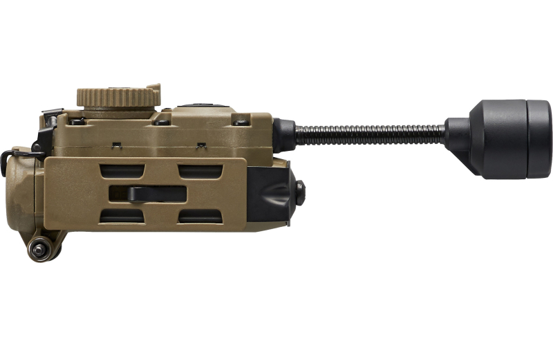 Streamlight Sidewinder Stalk, Military Helmet Light System w/ Flexible Stalk, 76 Lumens, 12-200 Candela, 5.6 Hours of Run Time on High, 95 Hours of Run Time on Low, 28 Meter Beam Distance, Accepts CR123A & AA Batteries, Coyote 14307