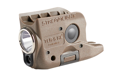 Streamlight TLR-6 HL, Tac Light with Green Laser, Fits Glock 42 & 43, 300 Lumens, Matte Finish, Flat Dark Earth, Includes Three SLB2 Batteries with USB-C Charging Case 69351