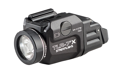 Streamlight TLR-7X, 500 Lumens, 1 Hour Runtime, Duel Fuel, Matte Finish, Black, Includes High and Low Switch, (1) SL-B9 Rechargeable Battery, USB Charging Cable 69455