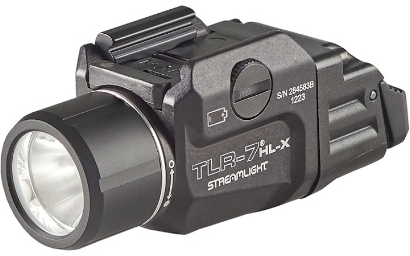 Streamlight TLR-7 HL-X USB, 1000 Lumens, 1 Hour Runtime, Multi-Fuel, Anodized Finish, Black, Includes High and Low Switch, (1) SL-B9 Rechargeable Battery, USB Charging Cable, Multitool and Key Kit 69458