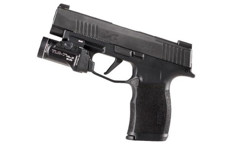 Streamlight TLR-7 HL-X Sub, Weaponlight, Fits Sig P365XL, 1,000 Lumens with SL-B9 Battery, 30 Minute Run Time, Matte Finish, Black with Silver Ring 69504
