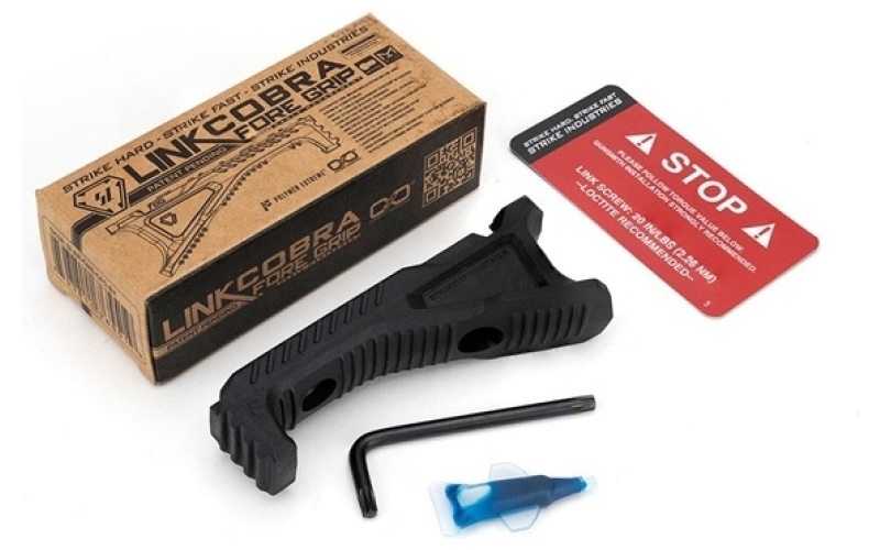 Strike Industries Link cobra fore grip with cable management in black
