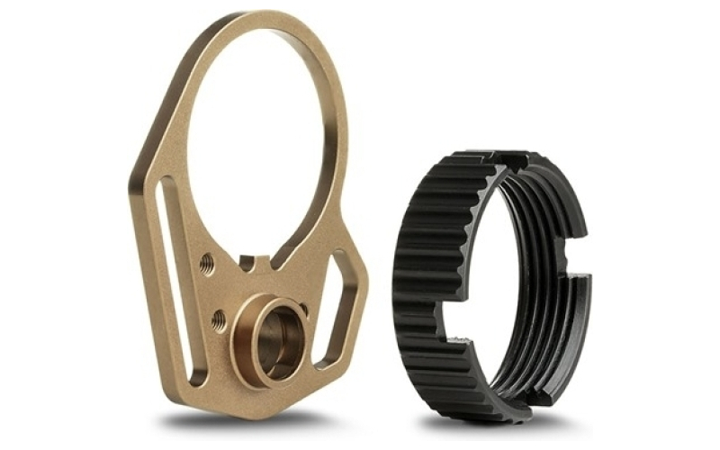 Strike Industries Fde multi-function end plate w/anti-rotation castle nut blck