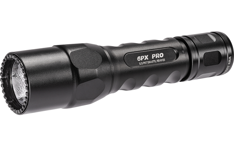Surefire 6PX, Tactical Pro Flashlight, Dual-Output LED, 600 Lumens, Tactical Tailcap Switch, Black 6PX-D-BK