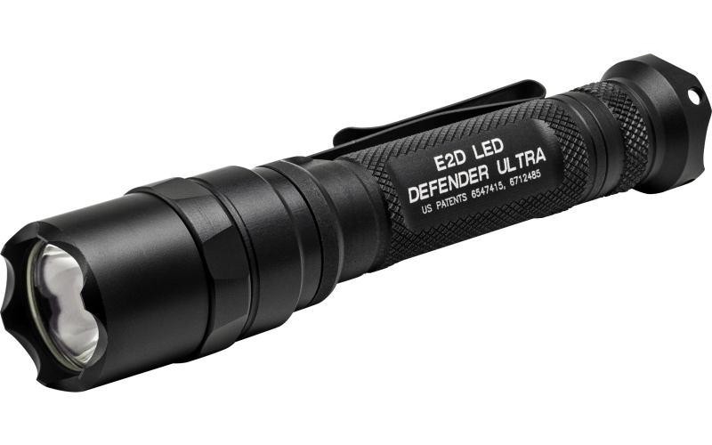 Surefire E2D LED Defender Ultra Flashlight, Dual-Output LED, 1000 Lumens, Dual-output Tailcap Click Switch, Strike Bezel, 2x CR123 Batteries, Black E2DLU-A