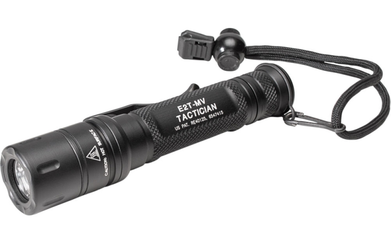 Surefire Tactician, 6V, Dual Output 5/800 Lumens, White LED, Tactical Switch, Aluminum, Black Finish E2T-MV