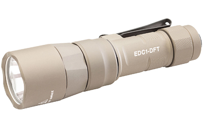 Surefire Everyday Carry Light (EDC-1-DFT), Dual-Fuel Turbo, Flashlight, 650 Lumens, Anodized Finish, Tan EDC1-DFT-TN