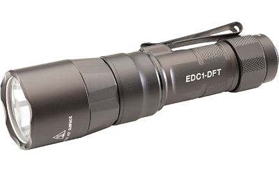 Surefire Everyday Carry Light (EDC-2-DFT), Dual-Fuel Turbo Flashlight, 700 Lumens, Anodized Finish, Gray EDC2-DFT-HA